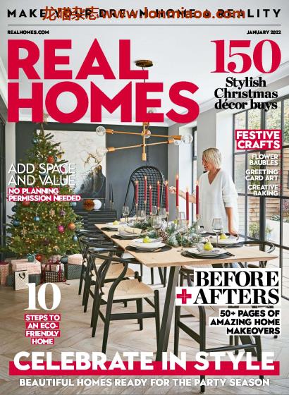 [英国版]Real Homes 室内设计软装杂志 2022年1月刊